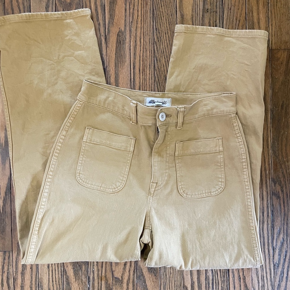 SOLD- Madewell Mustard Yellow High-Waisted Pants